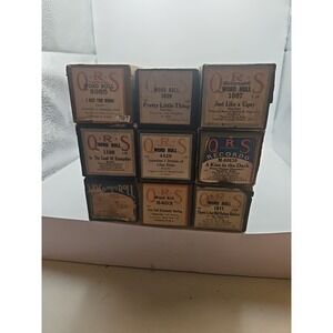 Lot of 9 Vintage QRS/ Voco Word Roll Player Piano Rolls (F)
